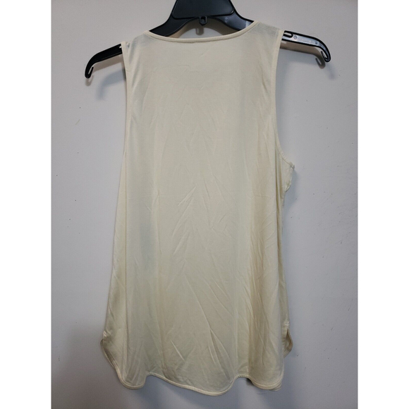 Peach Alina Tank Top L Yellow Moisture Wicking athletic tunic sleeveless USA - Picture 5 of 8